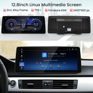 HFmidia 2026 ระบบลินุกซ์ใหม่ 10.25 นิ้ว หน้าจอบาง สำหรับ BMW ซีรีส์ 3 E90 E91 E92 E93 เครื่องเล่นวิดีโอในรถยนต์แบบไร้สาย CarPlay - Product Image 6