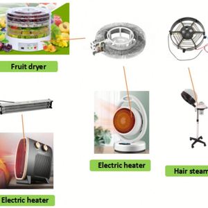 Precio de fábrica, venta al por mayor, calentador de mica eléctrico personalizado para piezas de calentador de habitación, elemento de calefacción eléctrica - Product Image 5