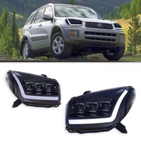 Ensemble de phares à LED matriciels 3 faisceaux pour Toyota RAV4 (2003-2004) – Blanc chaud 6000K et mise à niveau Plug-and-Play directe