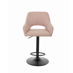 Modern luxury adjustable <b>bar</b> <b>stool</b> with black base, suitable for kitchen, counter, dining room and <b>bar</b> - Product Image 1