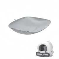Tapis de litière pour chat en silicone Tonepie Ti+ - Accessoire de remplacement imperméable pour litières auto-nettoyantes faciles à utiliser