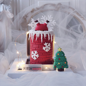 Honey And Sweetness Christmas Santa Claus <b>Cake</b> Toppers Acrylic <b>Cake</b> Decorations For Holiday Party <b>Cake</b> <b>Decorating</b> <b>Supplies</b> - Product Image 2