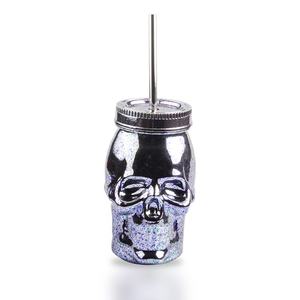 Gobelets en plastique personnalisés en forme de crâne de 16 oz, gobelets à boire fantaisie pour les fêtes, électro-plaqué pour plus de commodité, réutilisables - Product Image 5