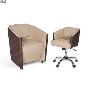 Hermosa <span class=keywords><strong>rosa</strong></span> de belleza de lujo salón ajustable cliente brazo <span class=keywords><strong>silla</strong></span> con bomba de elevación - Product Image 3