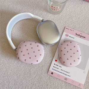 Étui pour écouteurs en silicone anti-chute à motif de cerise pour <span class=keywords><strong>Airpods</strong></span> Max, accessoires de décoration, cadeau - Product Image 2