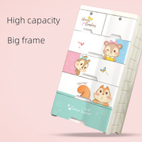 Armoire pour enfants en PP de haute qualité, armoire à jouets pour enfants avec tiroir, armoire mignonne pour la maison