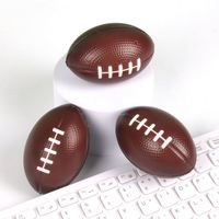 Jouet de décompression pour enfants et adultes, mini ballon de football américain, de soccer, de rugby en mousse PU souple, 100 pièces