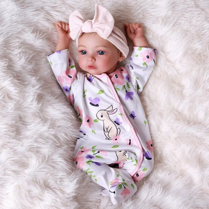 Poupées réalistes Babeside Megan, petite fille de 17 pouces avec tête et membres en vinyle et corps en tissu doux - Product Image 3
