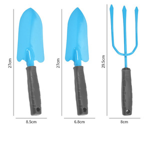 Forca <span class=keywords><strong>da</strong></span> Giardino Portatile, Pala Manuale con Manico in Plastica Verde Antiscivolo, Attrezzo per Dissodare il Terreno - Product Image 6