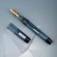 Boîte-cadeau en résine transparente,, pointe brillante, bureau, calligraphie, pour étudiants avec stylo fontaine iridien, fabriqué en chine
