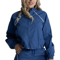 Veste de sport légère pour femme Aoyema en nylon, col mi-haut, coupe-vent, avec fermeture éclair, protection solaire, entraînement, fitness, extérieur