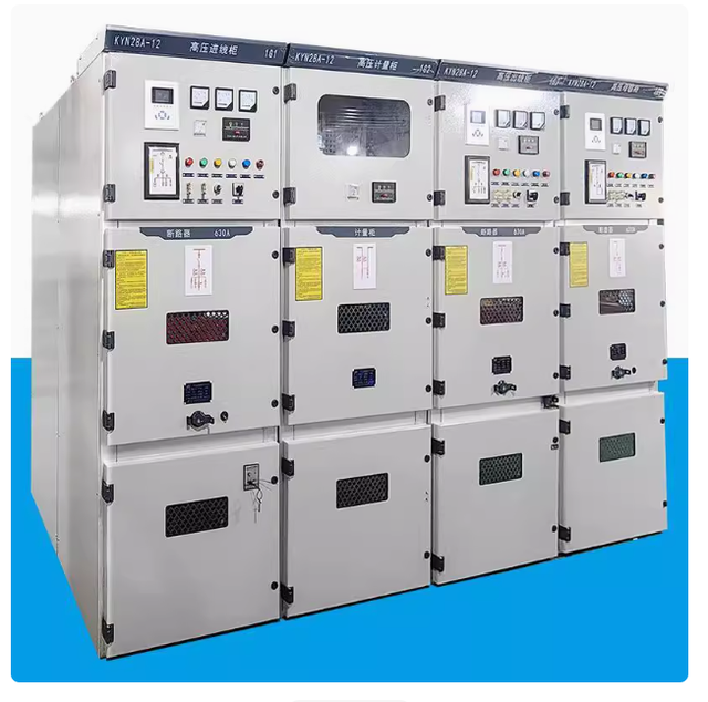 Customized High-Voltage KYN28 Metering Cabinet with Iron Construction for Power Distribution IP32 Rated 24kV