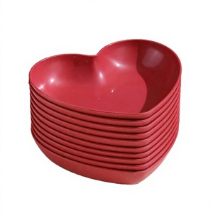 Elegant Red <b>Heart</b> <b>Shape</b> Resin Craft <b>Bowl</b> Set Decorative Serving <b>Bowl</b> Snack Candy <b>Bowl</b> Valentine Gift Home Table Decor - Product Image 2