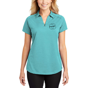 T-shirt de <span class=keywords><strong>golf</strong></span> OEM personnalisé en gros pour femme, col en V, décontracté, à manches courtes, en jersey tricoté respirant, couleur unie, polyester et élasthanne - Product Image 6