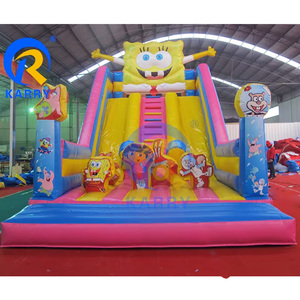 Phổ biến nhất cong Inflatable Slide PVC Inflatable Bouncer trượt lớn người lớn trượt nước Inflatable cho trẻ em - Product Image 2