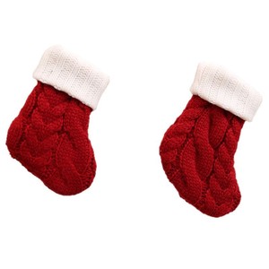 <span class=keywords><strong>Chaussettes</strong></span> de Noël modernes en coton pour décorations cadeaux, mini <span class=keywords><strong>chaussettes</strong></span> de Noël, design Père Noël, sac cadeau bonbons, sapin de Noël - Product Image 6