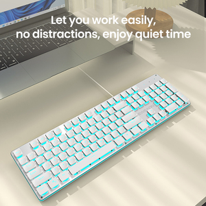 Teclado mecánico con cable EWEADN GX710S con retroiluminación RGB Interfaz USB de <span class=keywords><strong>104</strong></span> teclas Nuevo diseño para uso de oficina portátil - Product Image 3