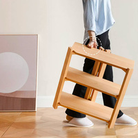 Étagère moderne simple, canapé de chambre à coucher, table basse, art, petite famille, table d'appoint multicouche