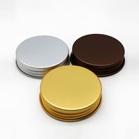 Couvercle à vis en aluminium de 54mm, couleur personnalisée, bouchons pour bouteille, pot en plastique