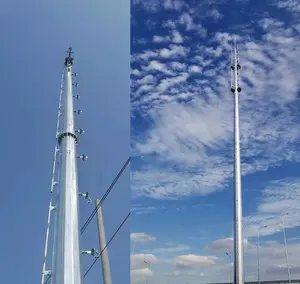 Torre d'acciaio di angolo delle telecomunicazioni del segnale Mobile galvanizzata immersione calda 100ft