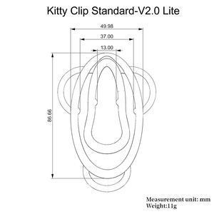 Clip di Castità Kitty V2.0 Lite in Plastica Leggera, Strumenti per Bondage del Pene, Clip Gay, Giocattoli di Castità Maschile per Uomini - Product Image 6