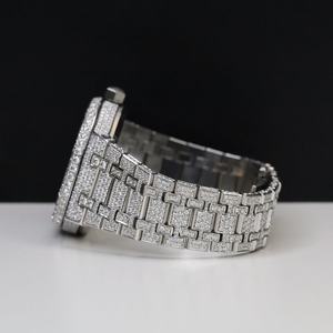 <span class=keywords><strong>Elegante</strong></span> <span class=keywords><strong>orologio</strong></span> Moissanite completamente ghiacciato per gli uomini Hip Hop gioielli eleganti orologi impermeabili automatici in acciaio inossidabile - Product Image 3