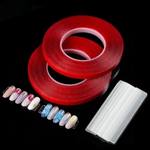 1 Rouleau de 10M de ruban adhésif transparent imperméable pour faux ongles, ruban adhésif double face à forte adhérence pour la présentation d'ongles - Product Image 2