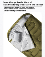 Produits de camping et de randonnée, sac de couchage en peluche pour le printemps, l'automne et l'hiver, sac de couchage gonflable double pour adultes, sac de couchage thermique pour adultes