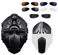 Casque Intégral Modulable de Conduite avec Masque Intégré, Protection Extérieure Monobloc