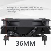 Thermalright AXP90 X36: disipador de CPU ITX de perfil bajo con ventilador PWM delgado (venta al por mayor)