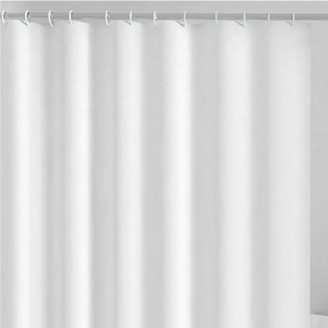 Cortina de Ducha de Vinilo 120x200 Cm Blanca Impermeable para Baño - Product Image 1