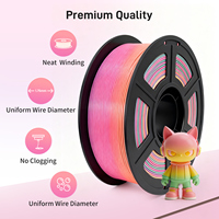 Filaments d'impression 3D WEIDI haute précision à faible rétrécissement, 1,75 mm, 1 kg, PETG dégradé, filament plastique 1,75 mm pour extrusion