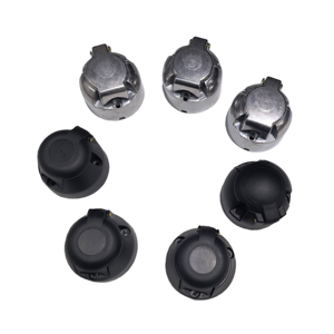 Boîtier de <span class=keywords><strong>prise</strong></span> de <span class=keywords><strong>remorque</strong></span> robuste <span class=keywords><strong>12V</strong></span> de style européen à <span class=keywords><strong>7</strong></span> <span class=keywords><strong>broches</strong></span> rondes, connecteur en aluminium/PVC pour camions, caravanes, camping-cars et bateaux - Product Image 2