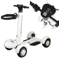 Voiturette de golf électrique pliable à 4 roues pour adultes, avec batterie au lithium et pneus larges, pratique comme chariot de golf électrique