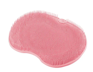 Tapis de douche antidérapant en silicone exfoliant et massant pour le dos et les pieds, avec ventouses - Product Image 1