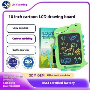 Sınır ötesi Unisex 10 inç LCD el yazısı Sketchpad yeni karikatür renk Unicorn dinozor Graffiti eğitim çizim kurulu - Product Image 2