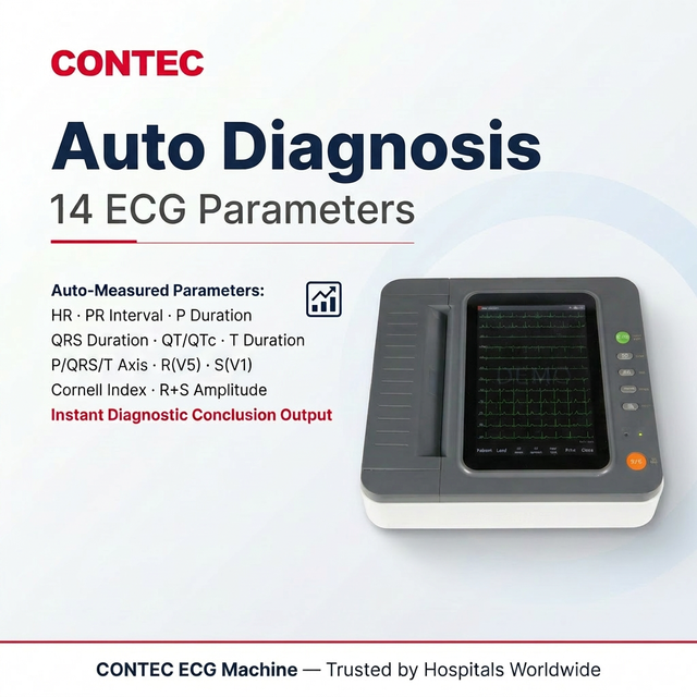 CONTEC E12 Cardioline Ecg Machine Ekg Ecg Monitor Elettrocardiografo