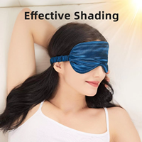 Masque de sommeil en satin de soie personnalisé avec logo, doux, réglable, occultant, respirant, pour femmes et hommes, idéal pour les voyages, la sieste, ou comme cadeau.