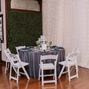 Wholesale Wimbledon <strong>White</strong> Resin Folding Chair for Outdoor Garden Hotel <strong>Hall</strong> Wedding Celebrations Party Portable Living Room - Product Image 2