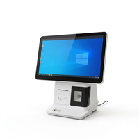 Terminal POS Táctil Capacitivo de 15.6 Pulgadas con Impresora Térmica Integrada de 58 mm, Escáner de Código de Barras 2D Opcional, Android/Windows 1366x768