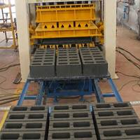 QT15-15 Machine à blocs de béton hydraulique entièrement automatique, ligne de production multifonctionnelle pour blocs creux, pleins et pavés, haute capacité