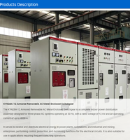 Armoire de distribution d'énergie haute tension intérieure en tôle d'aluminium-zinc pour appareillage MV/HV