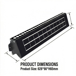 Lámpara Solar LED de Pared 10W IP65 Impermeable para Exteriores, Luz Lineal con Batería de 15Ah, Lámpara de Seguridad Solar con Encendido/Apagado Automático al Anochecer/Amanecer - Product Image 4