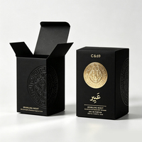 Caja de Cosméticos Personalizada de Alta Calidad, Caja de Embalaje de Papel Portátil de Alta Gama para Perfumes y Aceites Esenciales con Estampado Dorado y Logotipo UV