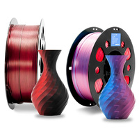 Filament PLA tricolore YOSOO, filament PLA SILK à dégradé scintillant, filament d'impression haute résistance, fournitures d'impression 3D