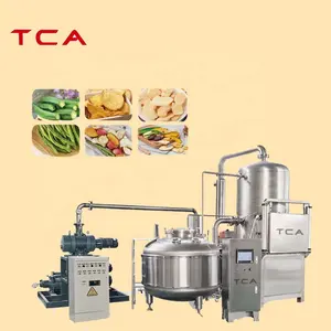 TCA 200kg/time french fries vacuum deep fryer machine CE SUS 304 low temperature vacuum fryer