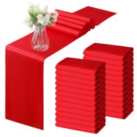 Chemin de table en satin 12 x 108 pouces pour la décoration de mariages et d'événements