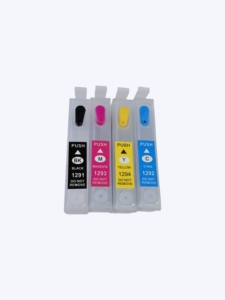 Cartouche d'encre rechargeable avec puce pour imprimante Epson Stylus <span class=keywords><strong>SX435W</strong></span> SX525WD SX235W T1291 T1292 T1293 T1294 - Product Image 1