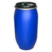 Nouvelle conception, anneaux de verrouillage pour fûts de 55 gallons avec boulons, barils bleus, seau de qualité alimentaire en plastique HDPE, fût de 200 litres avec crochet
