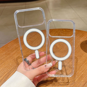Lai rõ ràng TPU + Acrylic Magnetic điện thoại thông minh bìa cho Iphone 17 16 15 14 đối với <span class=keywords><strong>Samsung</strong></span> cho Galaxy S25 S24 chống sốc điện thoại trường hợp - Product Image 3